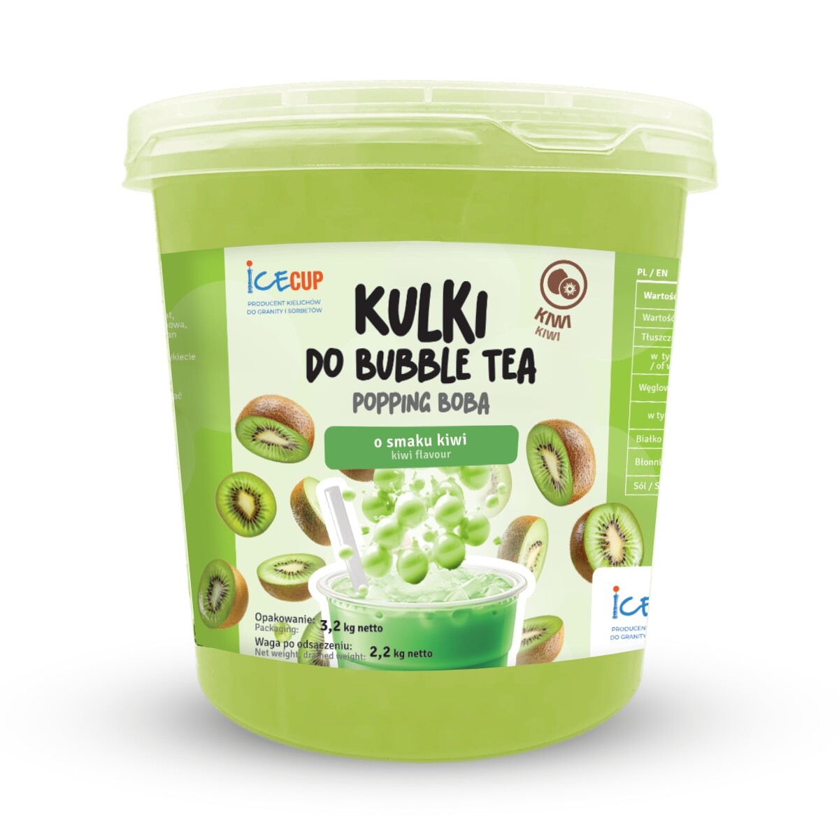 Kuličky do Bubble Tea Kiwi 3,2 kg