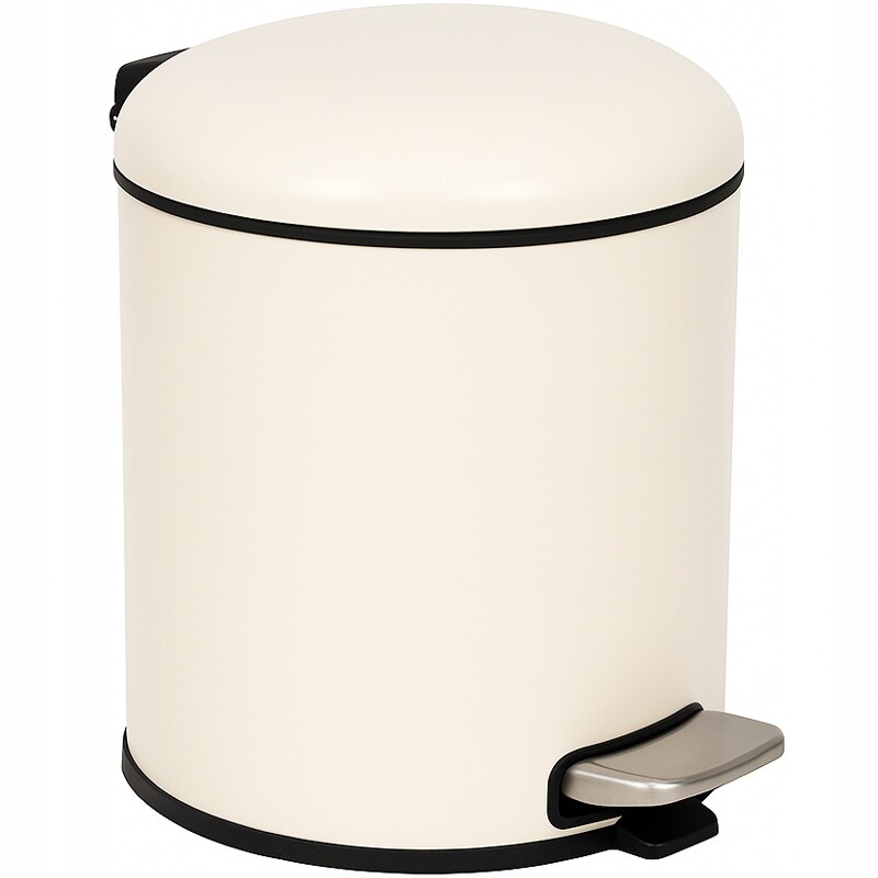 odpadkový koš Béžový do domu ViO 5B5 koupelnový Rom s pedálem 5L