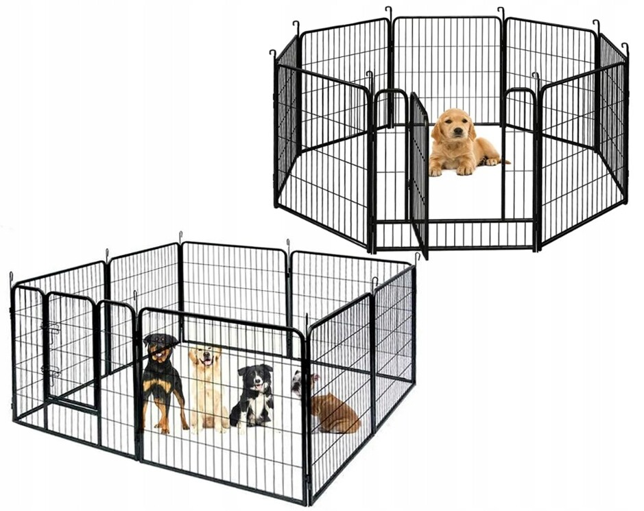 Kotec pro psa 80 cm venkovní, 8 panelů 80x80 cm