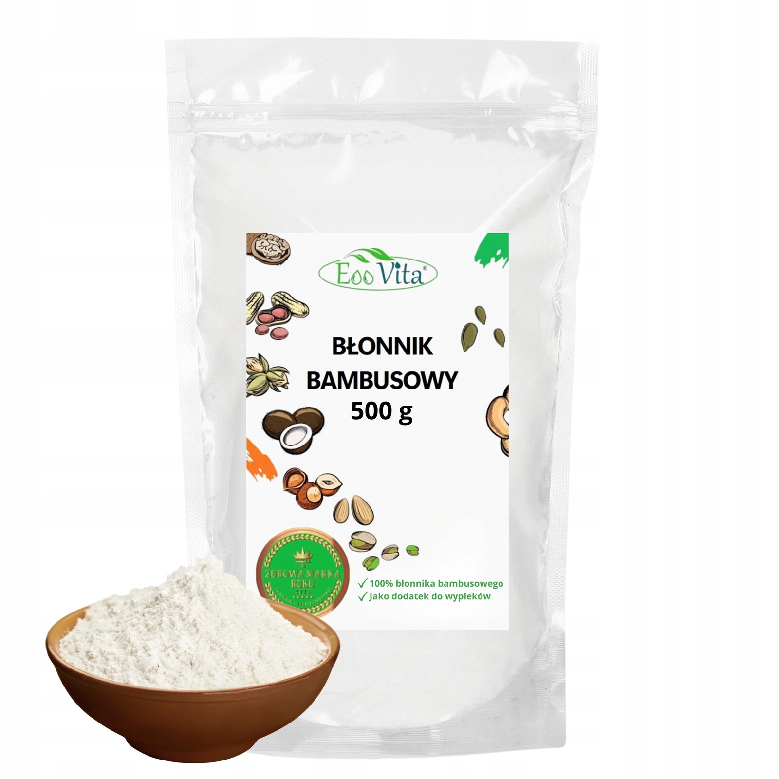 Vláknina Keto Dieta Bambusová mouka 500 g