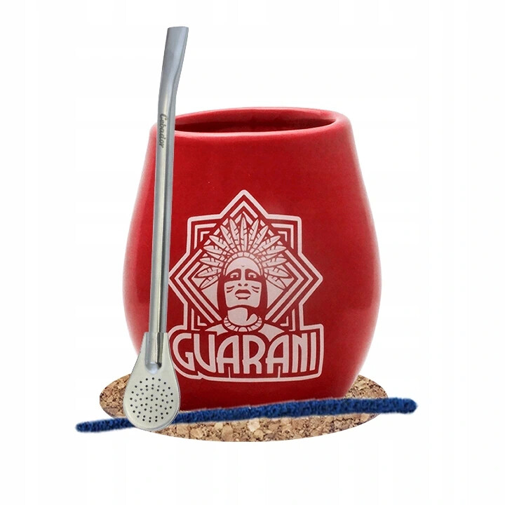 Sada na yerba maté Cebador s keramickou kalabasou a bombillou