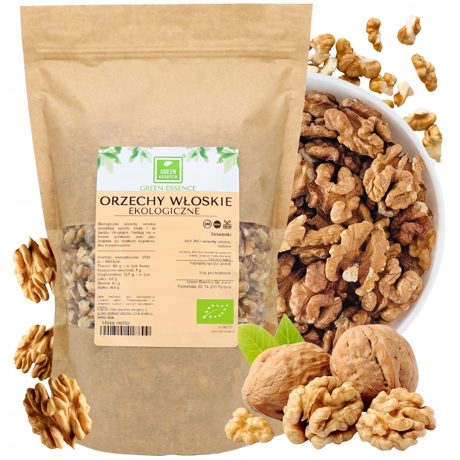 Vlašské Ořechy Loupané Bio čerstvé 1 kg přírodní velké kvalitní ořechy