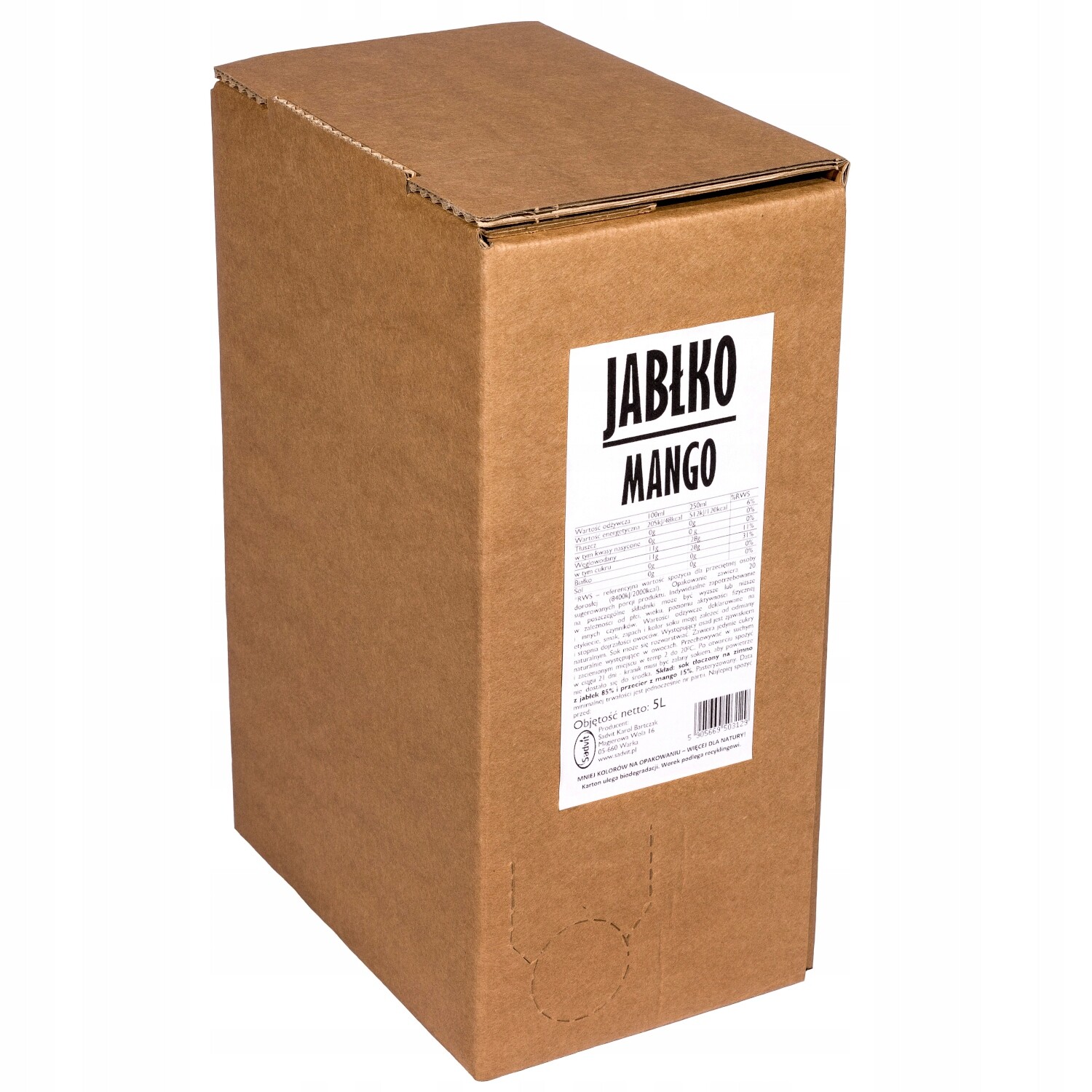 Jablečno-mangový džus Sadvit 5000 ml