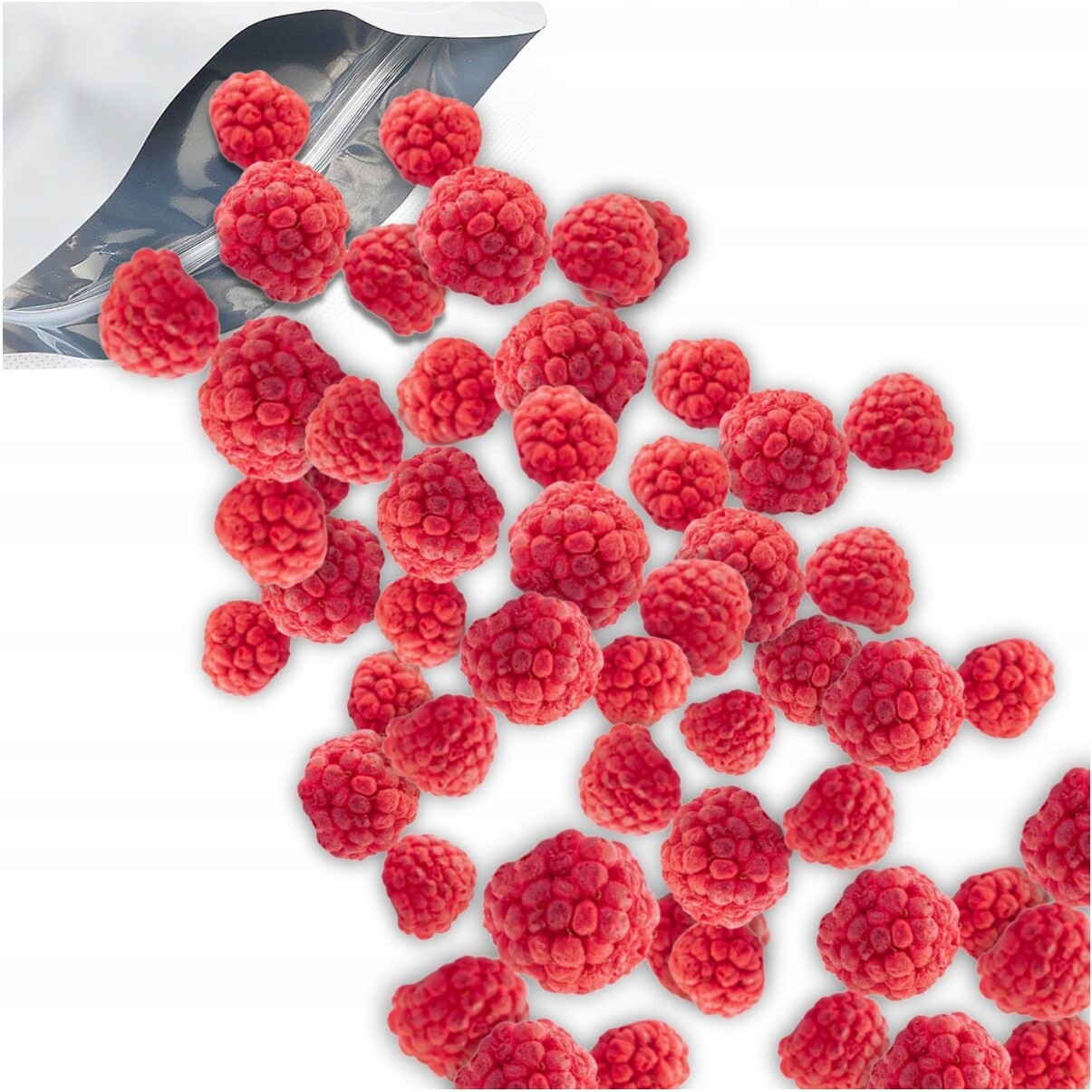 Maliny Lyofilizované maliny 100g, Maliny Polské, Celé maliny nutt 100 g