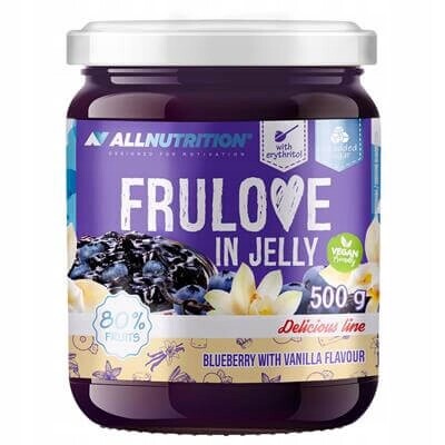 Allnutrition Frulove in Jelly Fruželina jahoda s vanilkou bez cukru 500g