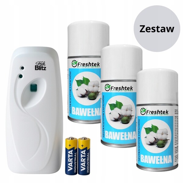 Sada AirBlitz – Difuzér 3 náplně Bavlna 250 ml