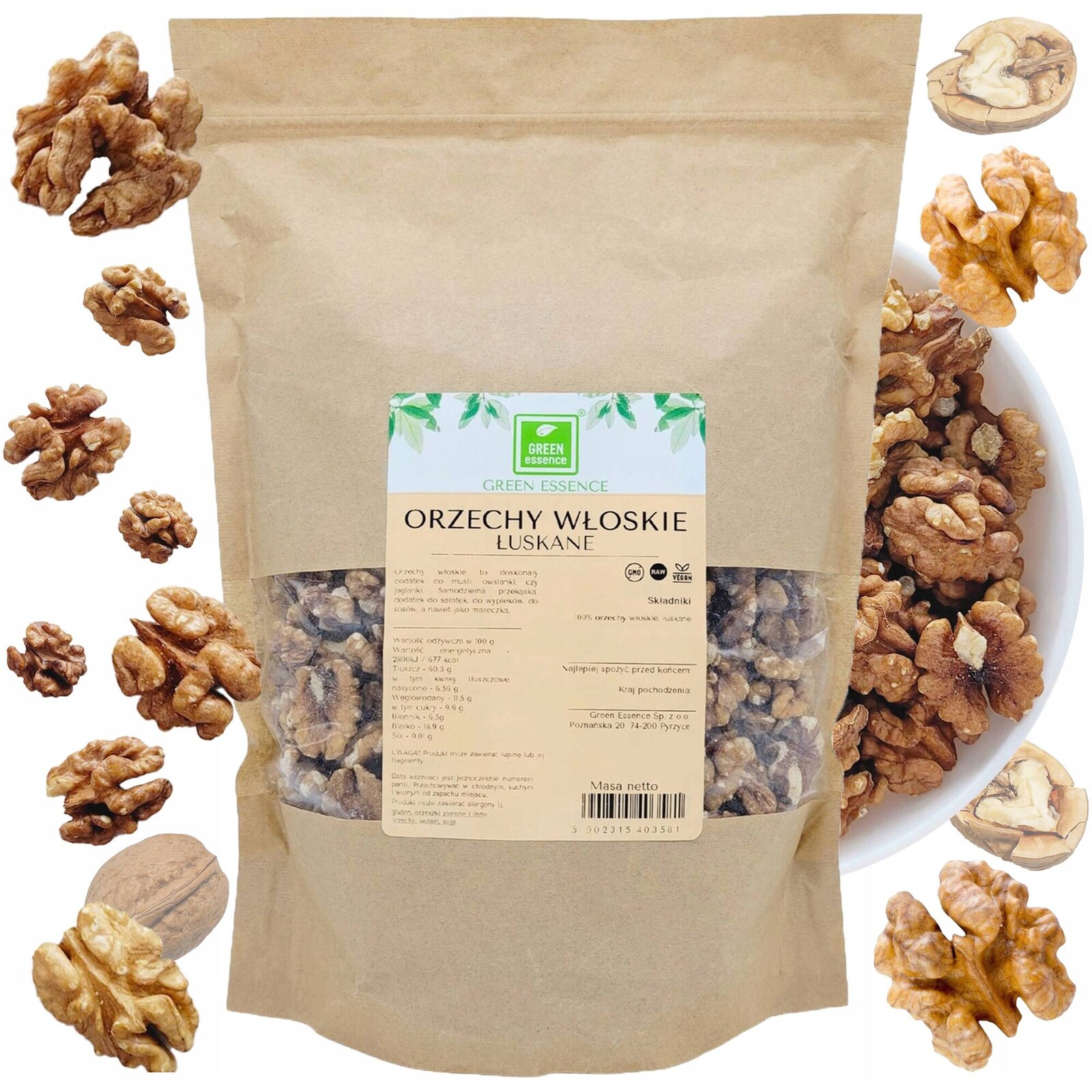 Vlašské ořechy Green Essence půlky 1000 g