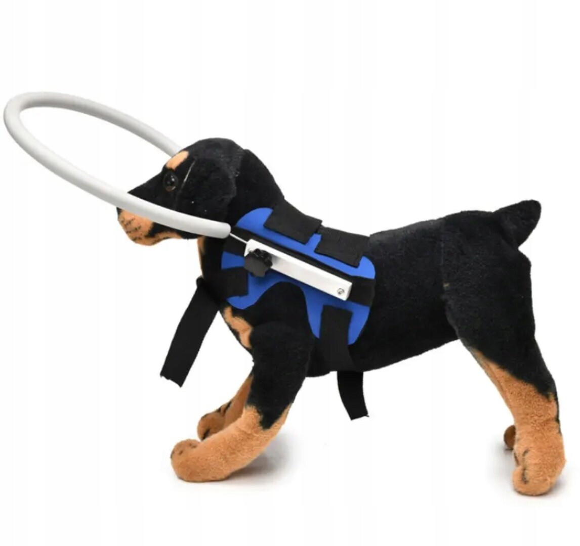 Bezpečnostní obojek pro slepé psy – nastavitelný, chrání před nárazy, M