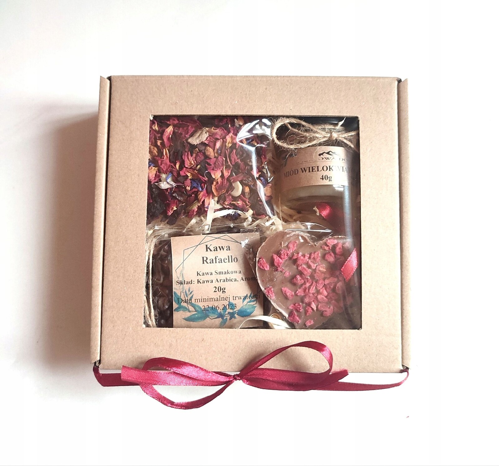 Vánoční sada na čaj, med Čokoláda Káva