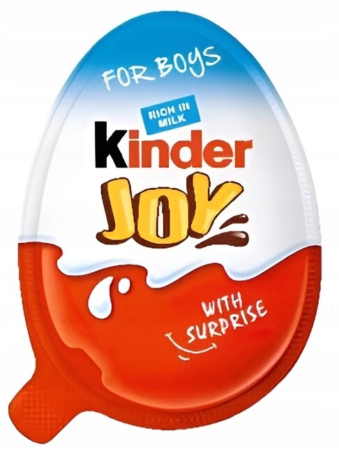 Kinder Joy Vajíčko Oplatek s náplní a krémem pro chlapce 20 g 24 kusů