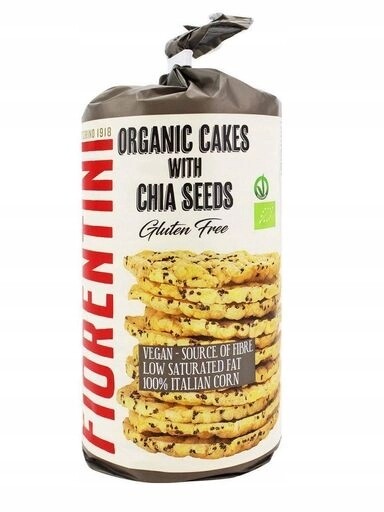 6x Florentini Kukuřičné oplatky s chia bezlepkové Bio 120 g