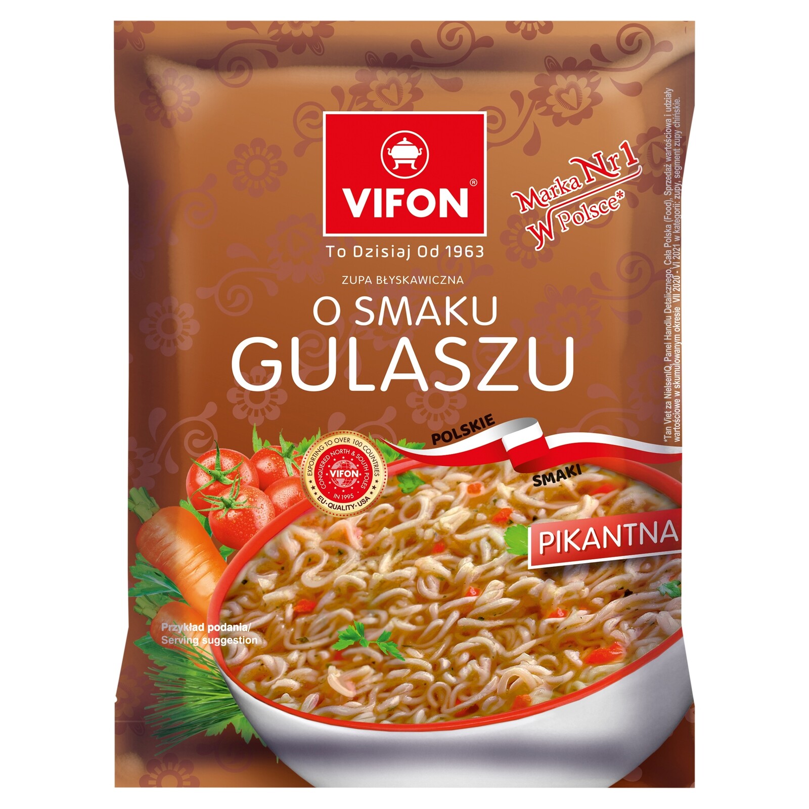 17x Instantní polévka guláš polské příchutě Vifon 65 g