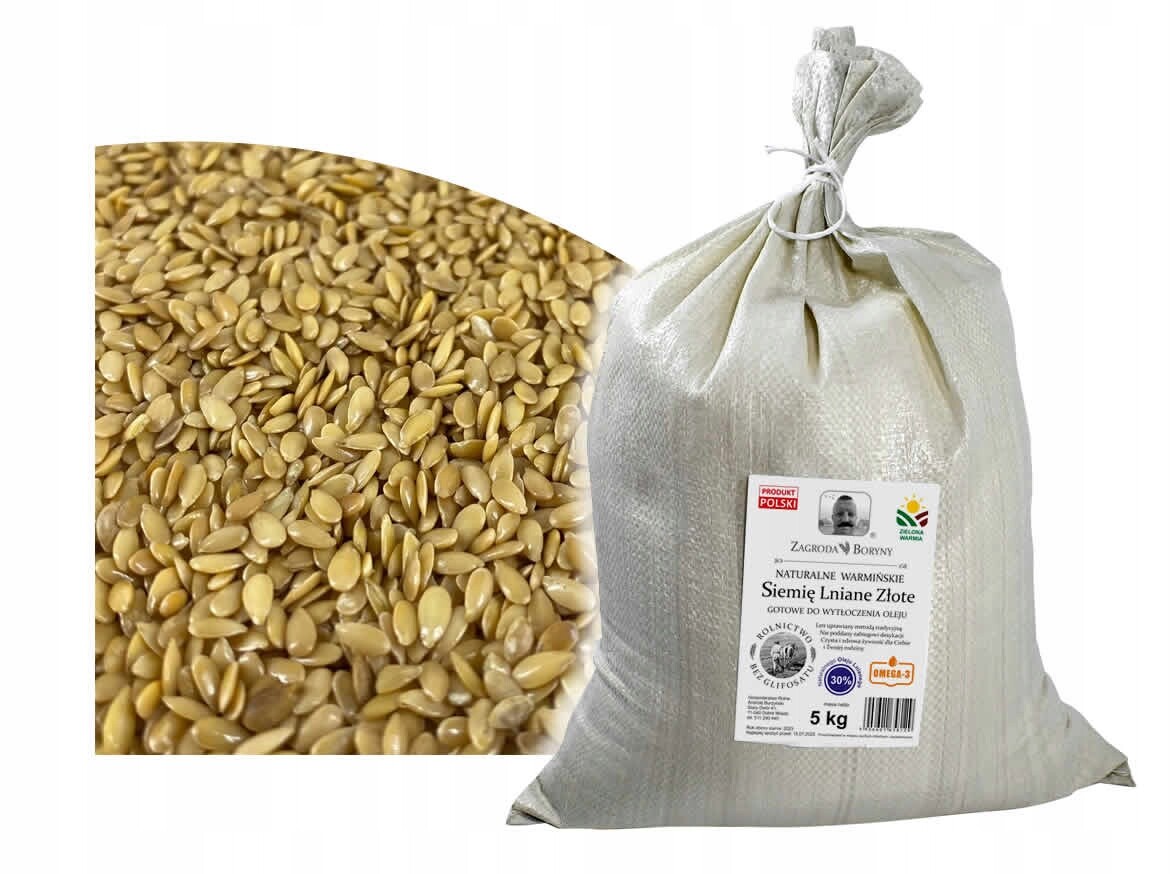 Lněné semínko zlaté Zagroda Boryny 5000 g