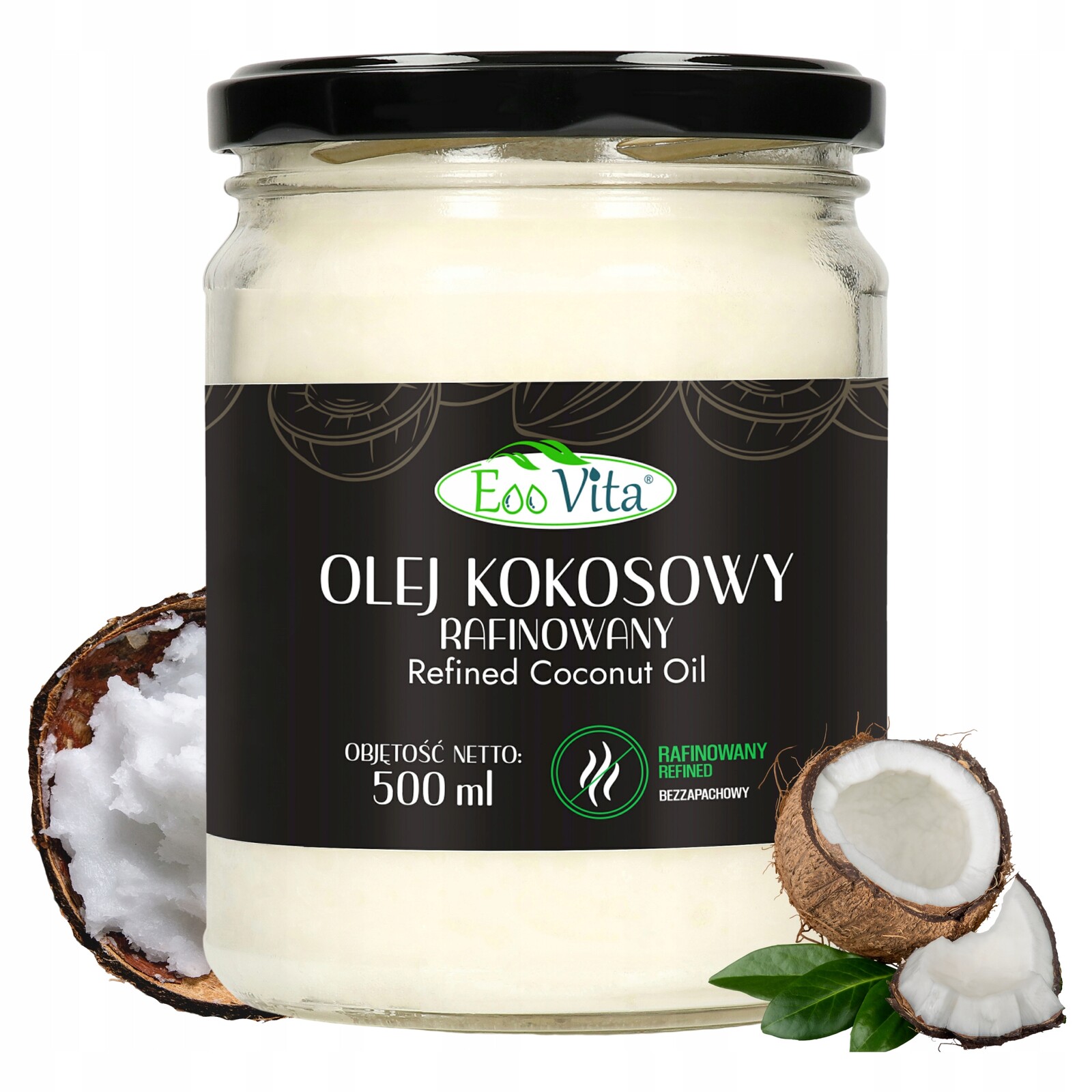4X Kokosový Olej 500 ml Rafinovaný Bez zápachu
