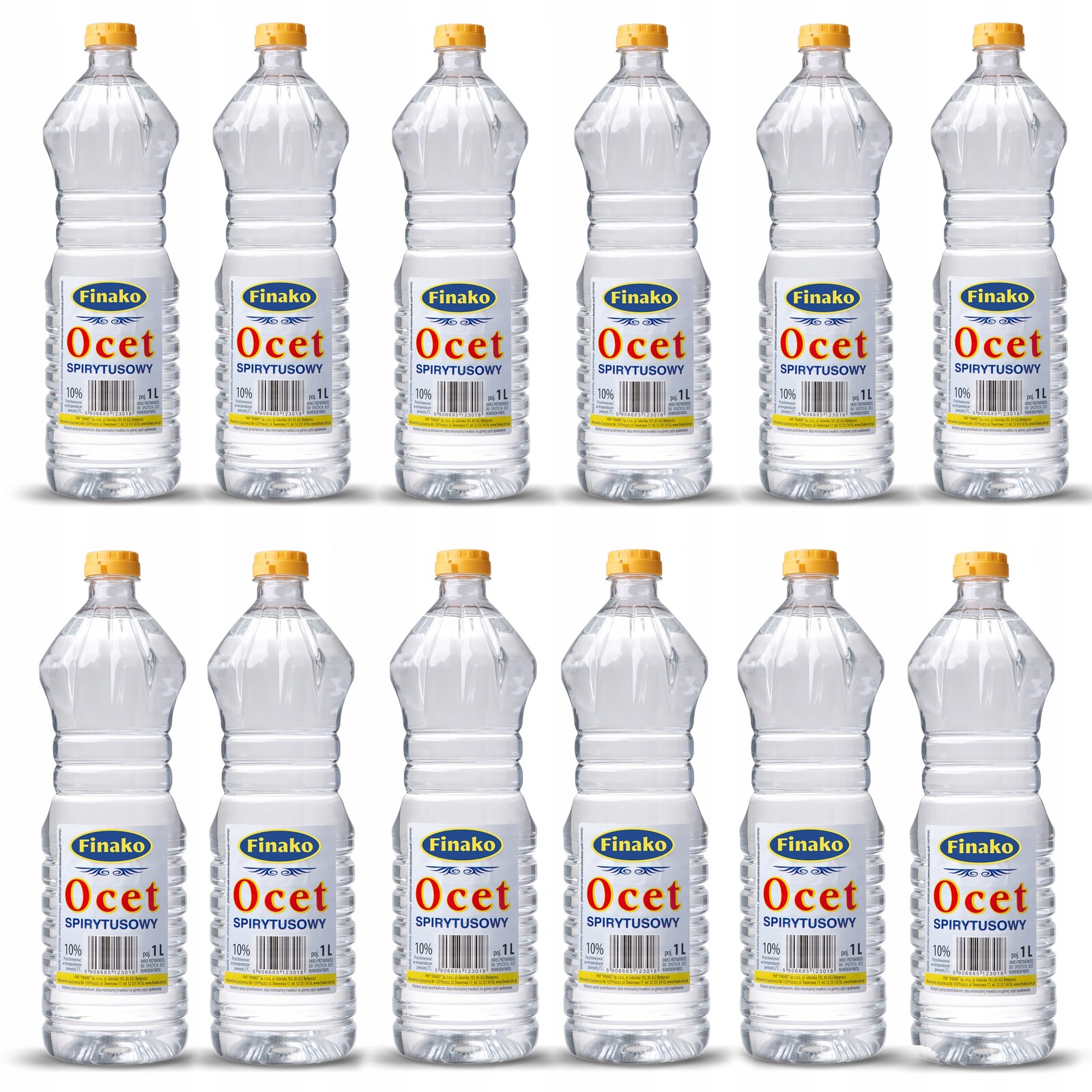 Finako Ocet lihový 10% 12 Ks 1 l