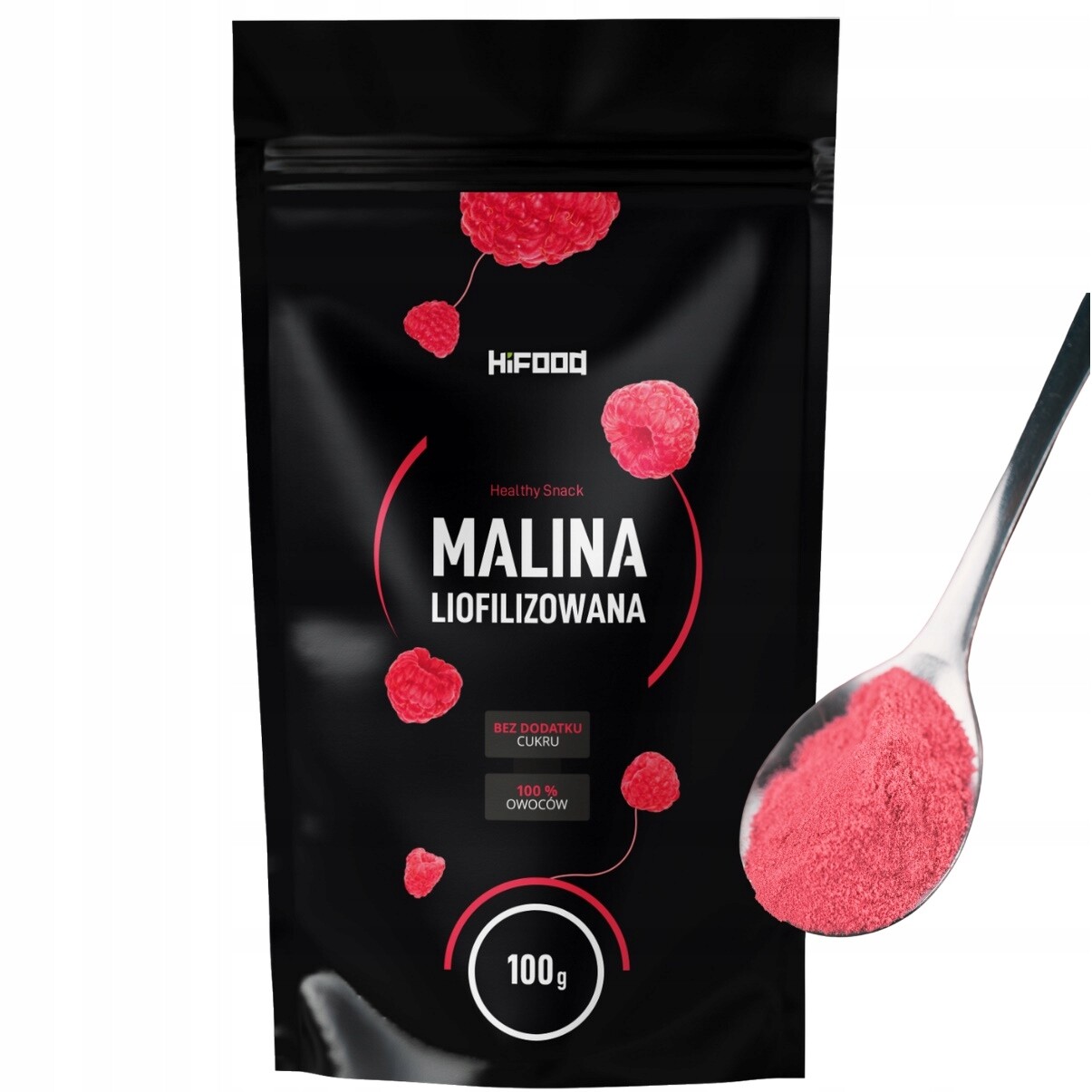 Maliny Lyofilizované 100g Ovoce Prášek HiFood