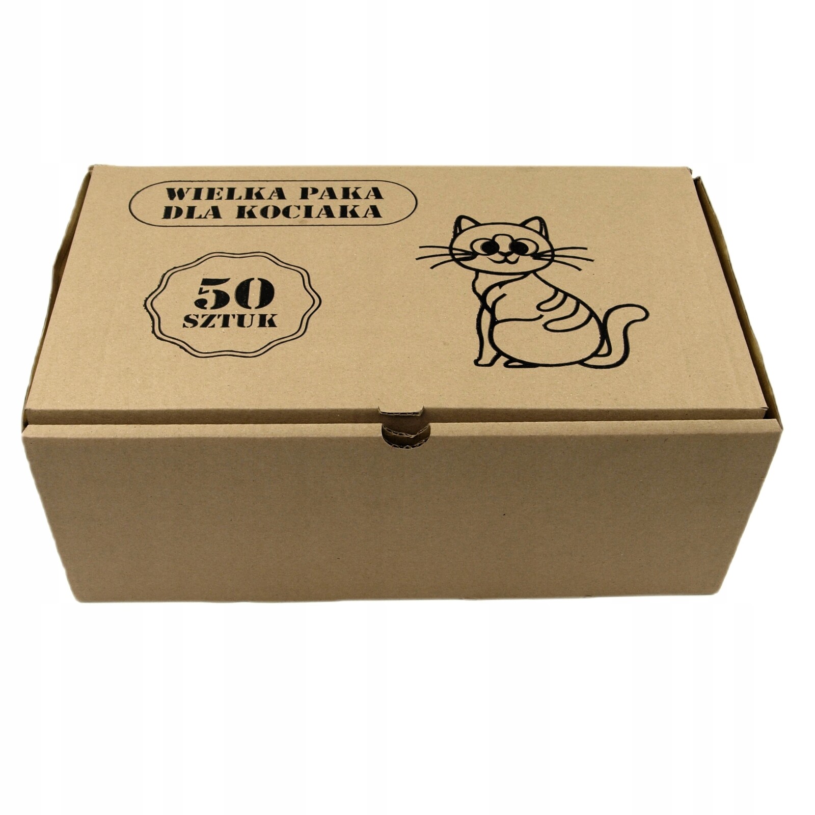 Mokré Krmivo pro kočky Wielka Paka , mix chutí bez cukru, 50 sáčků