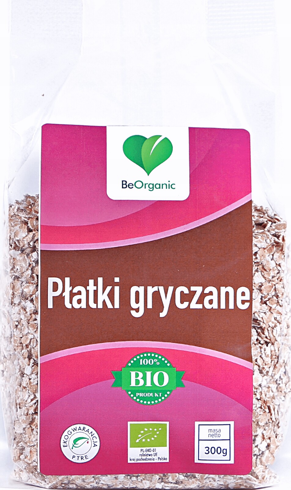 5x BeOrganic Pohankové vločky 300 g Eko