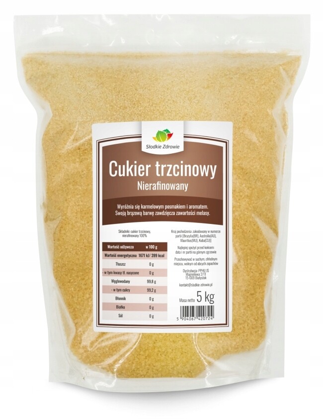 Třtinový Cukr Słodkie Zdrowie 5 kg