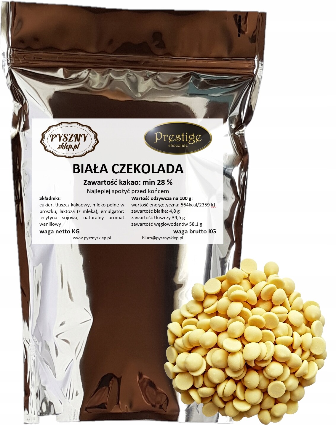 Prestige bílá Čokoláda 500 g
