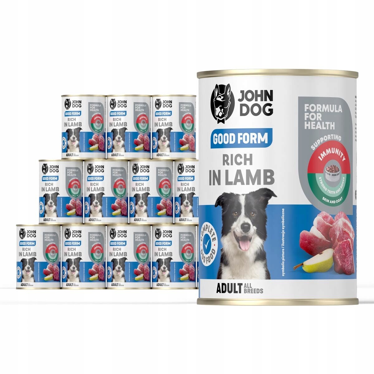 John Dog Good Form krmivo s jehněčím masem 12x400g