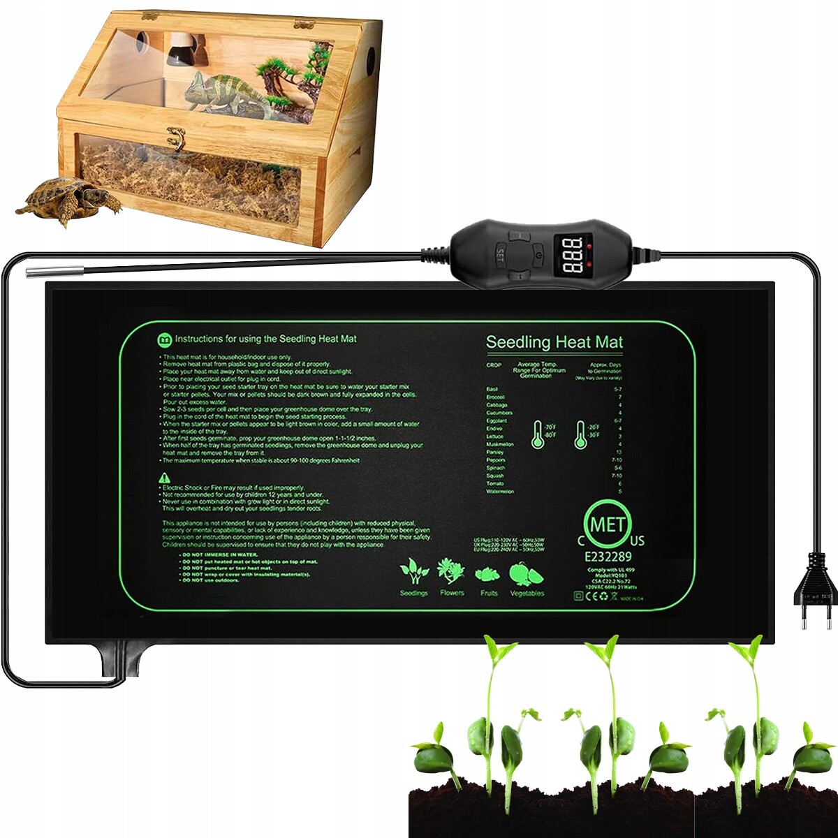 Vyhřívací Podložka S Regulací Teploty Pro Rostliny A Zvířata