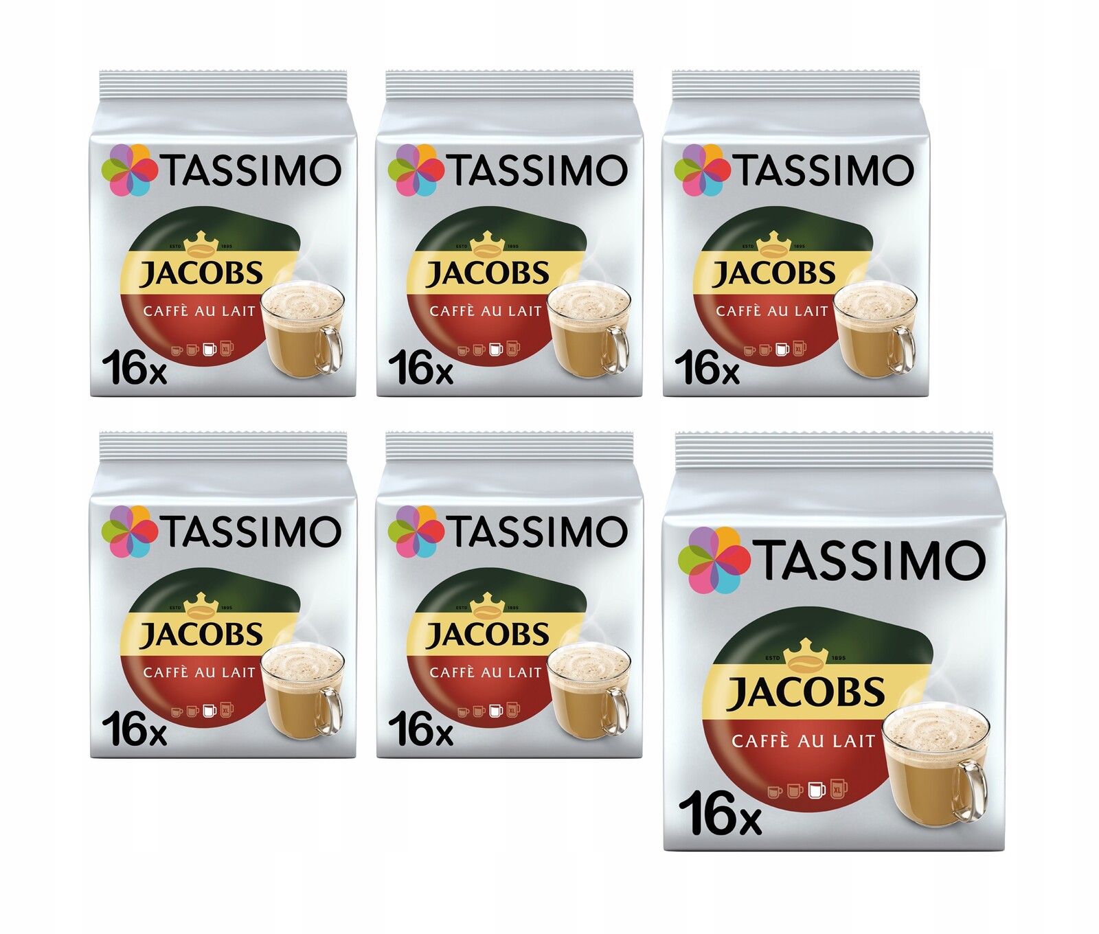 Kapsle do Tassimo Jacobs Cafe au Lait 96 ks