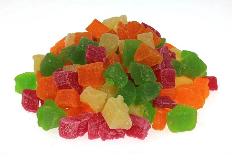 Papája Kostky Barevný Mix 1 kg