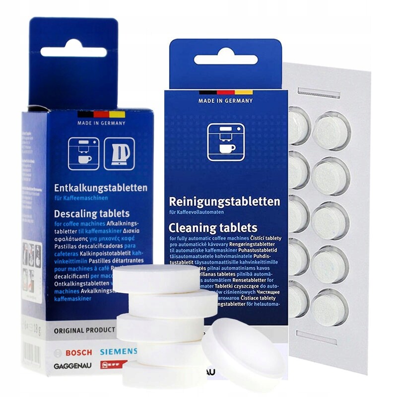 Bosch Siemens odvápňovač pro kávovar tablety na čištění kávovaru