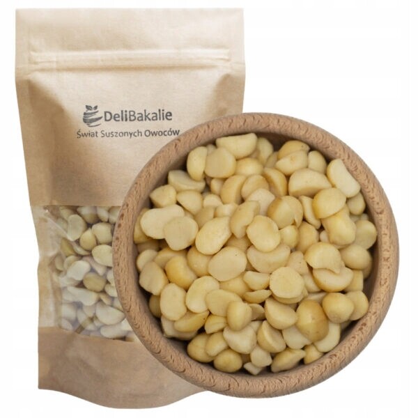 Makadamové Ořechy půlky 0,5 kg přírodní, zdravé Delibakalie