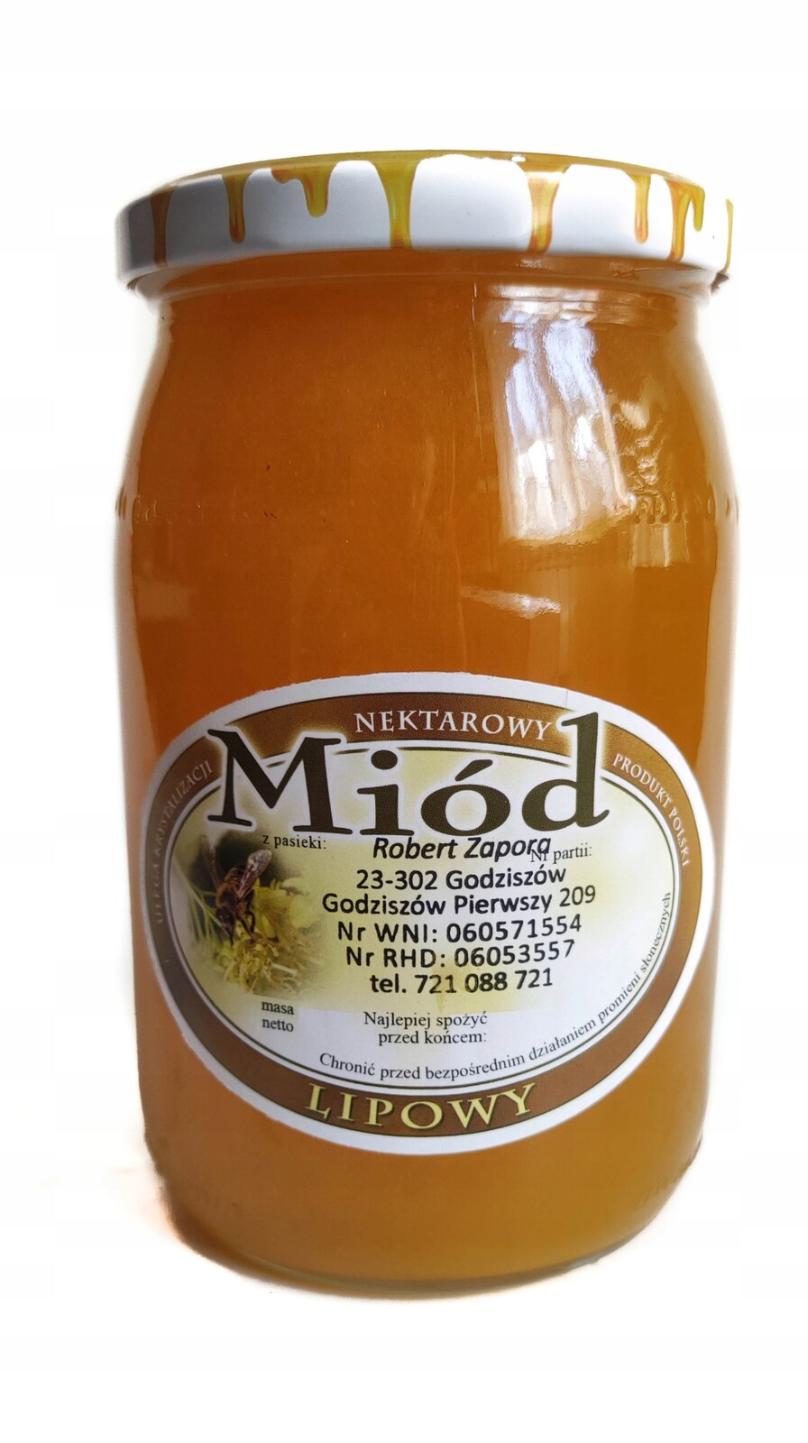 Lipový nektarový med Miodowe Ogrody 1 kg