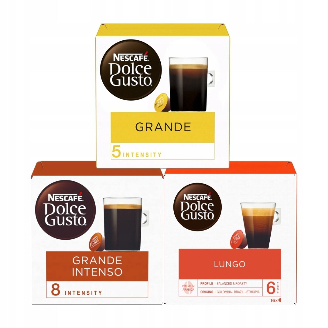 Kapsle do kávovarů Nescafe Grande Intenso Lungo Grande 48 ks Arabica