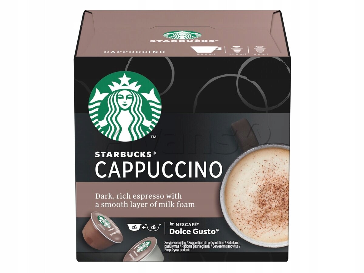 Kapsle do Dolce Gusto Starbucks Cappuccino, 12 ks