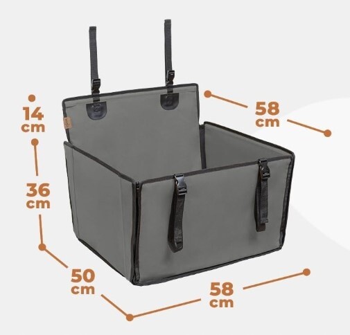 Wuglo Voděodolná stabilní autosedačka pro psy do 18 kg