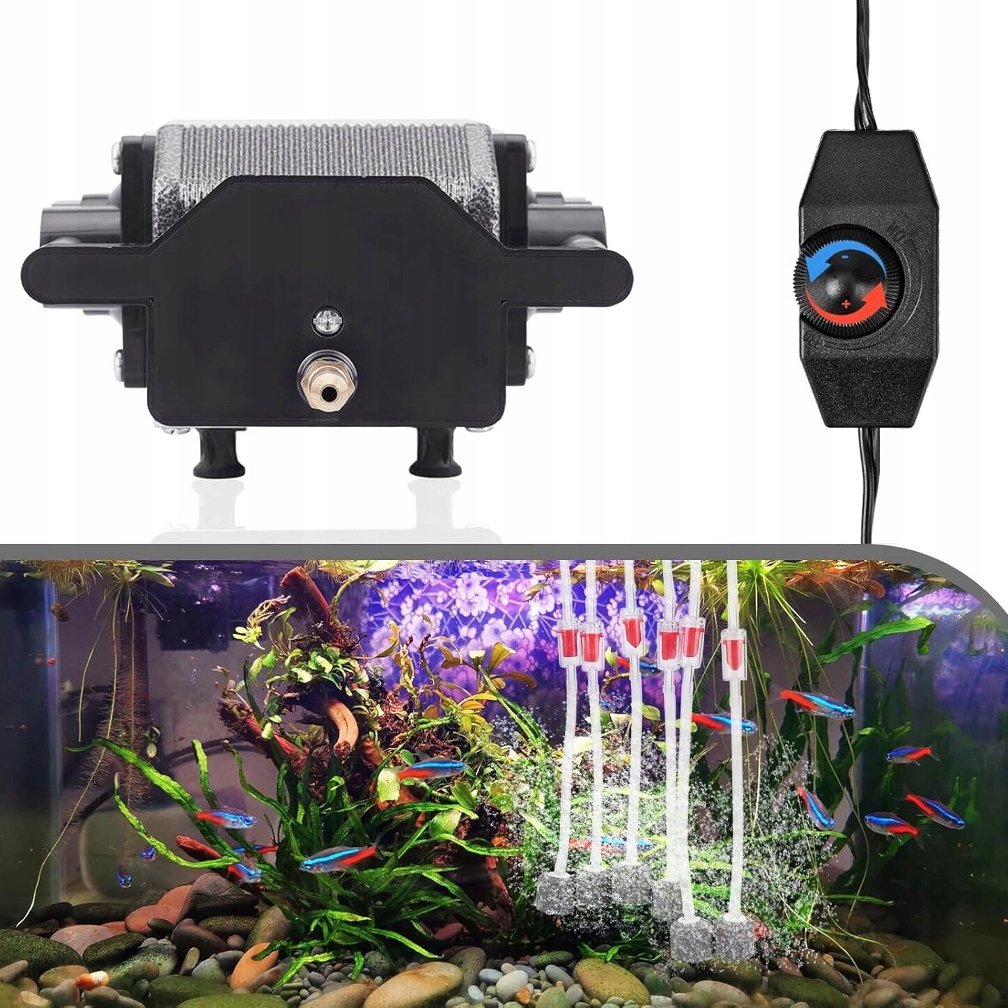 Provzdušňovač Do Akvária S Regulací Rychlosti, Vysoký Výkon 220 V, 18 W
