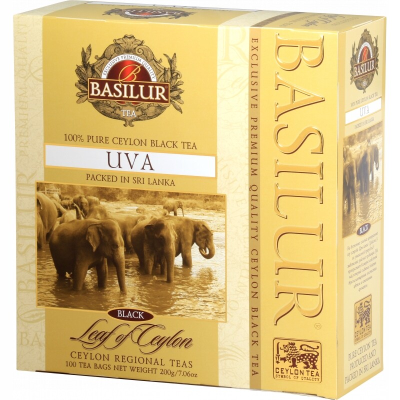Černé čaje v nálevových sáčcích Basilur Uva 100 x 2 g