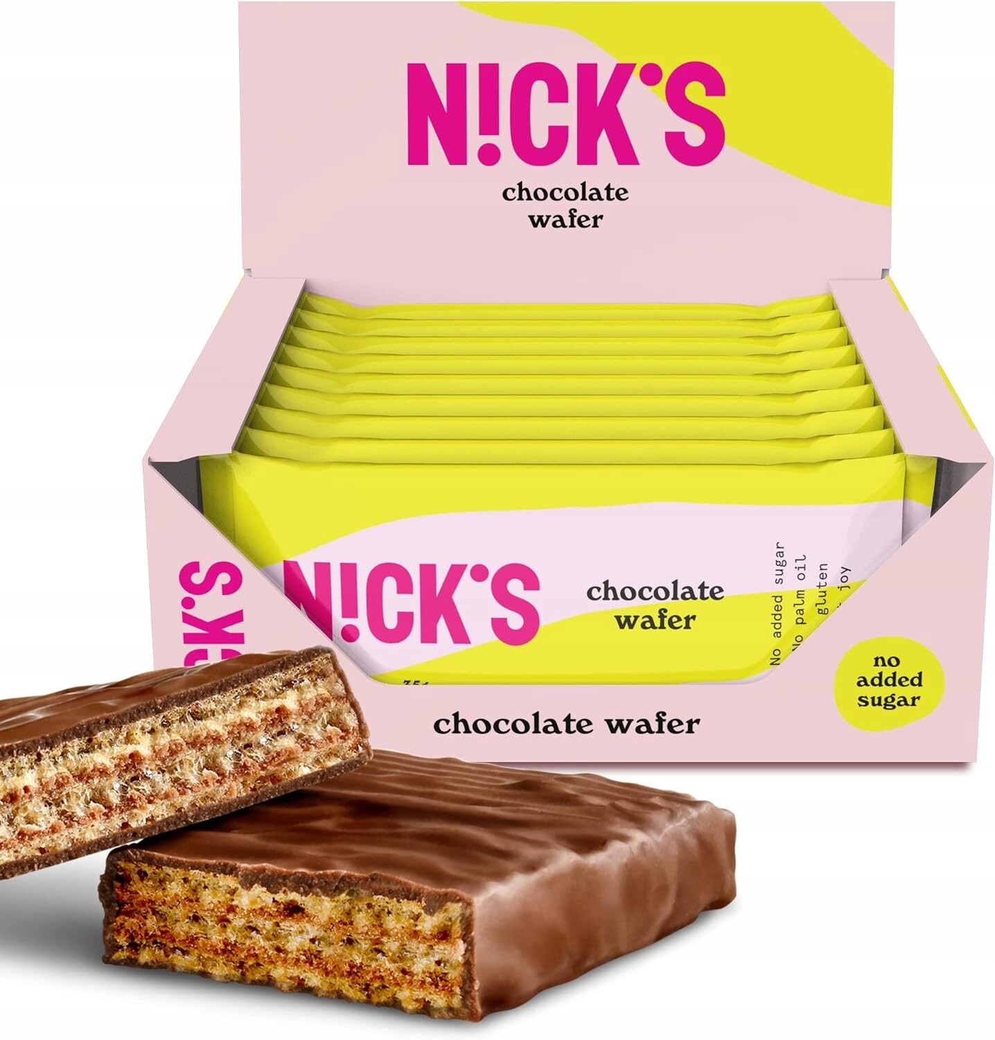 Nick's Čokoládová oplatka tyčinka v mléčné čokoládě 35 g