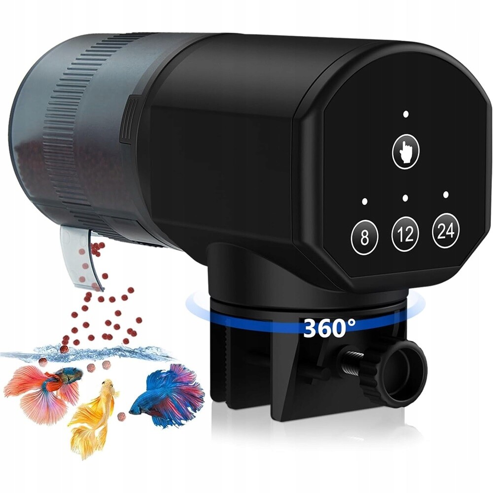 Automatické Krmítko Pro Ryby S Odolným Víkem Odolným Proti Vlhkosti 200 ML