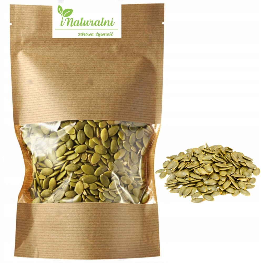 Dýňová semínka iNaturalni loupaná, přírodní, veganská, 1000 g