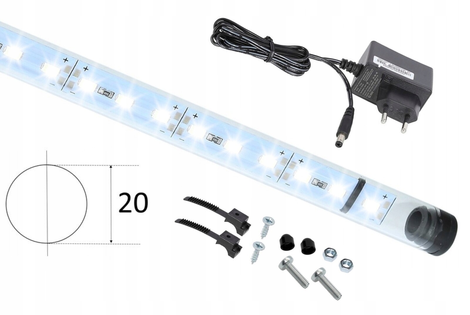 Led zářivka 5630 akvárium 40 cm a Fi20