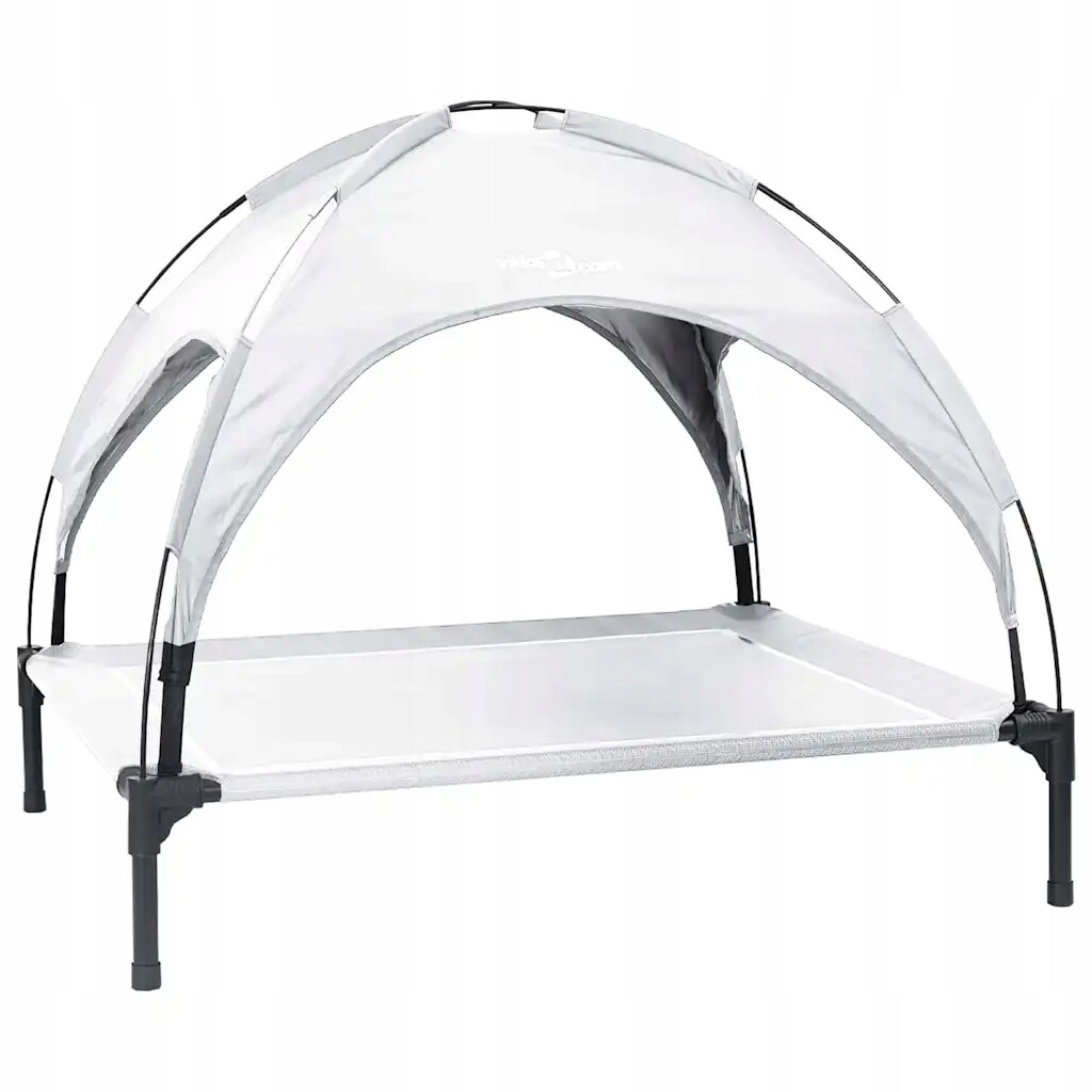 Pelíšek stříbrný, šedý, 104 x 86 x 84 cm