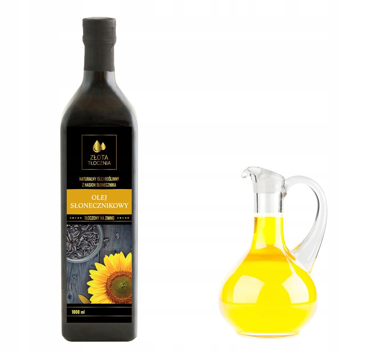 Slunečnicový olej nerafinovaný Złotatłocznia 1000 ml
