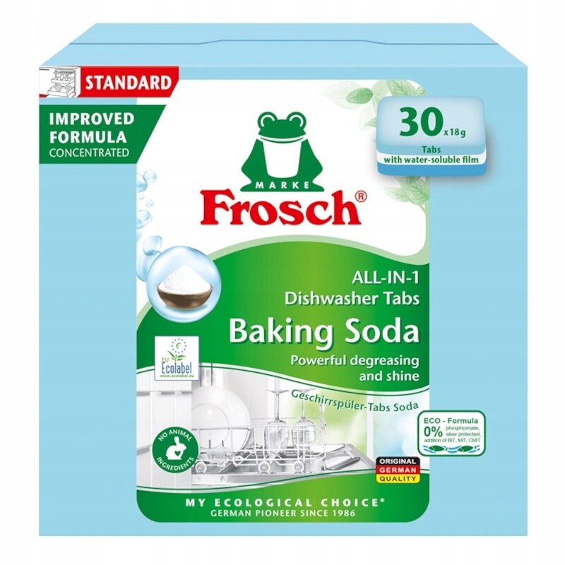 Tablety do myčky Frosch s jedlou sodou 30 x 18 g