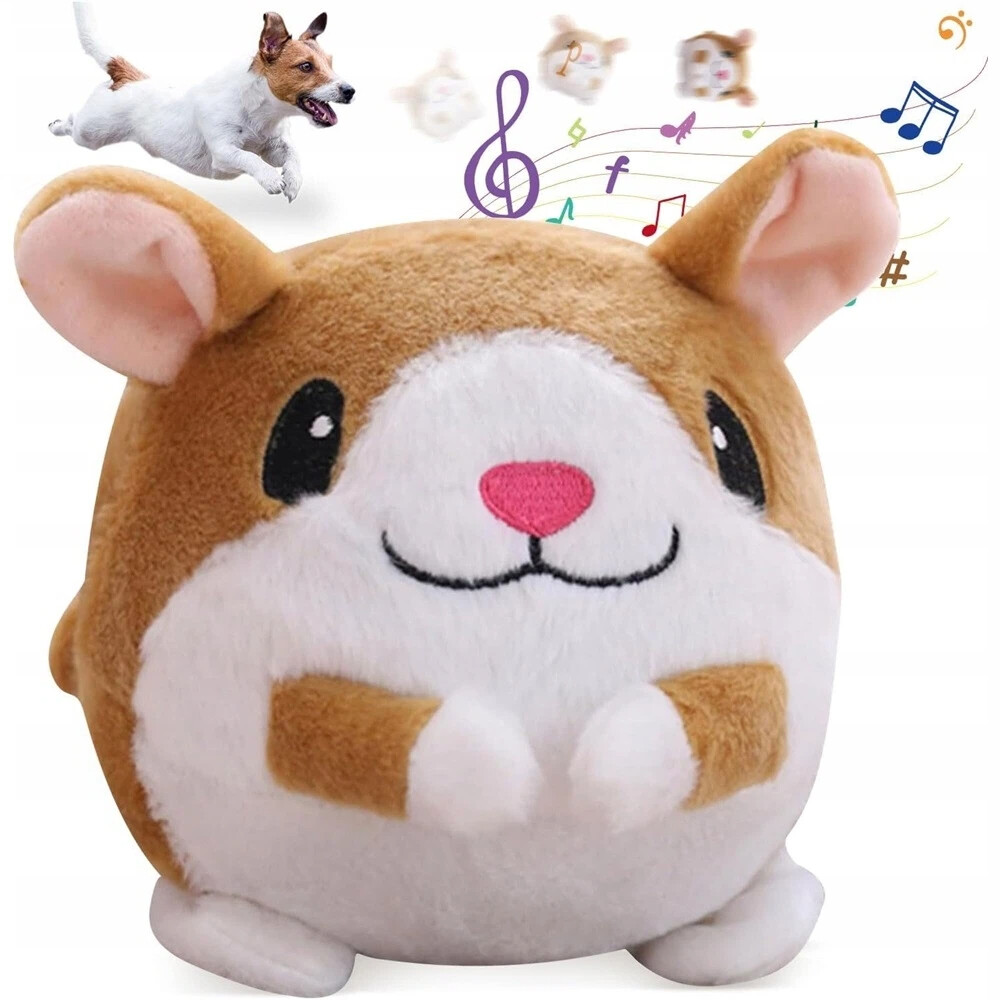 Hračka Pro Psy Pohyblivá Plyšová Míček Z Přírodní bavlny 17 CM