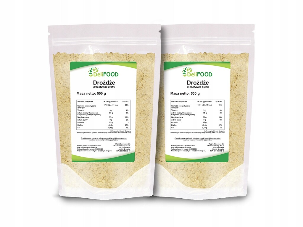 Drožďové vločky DeliFOOD 1000 g