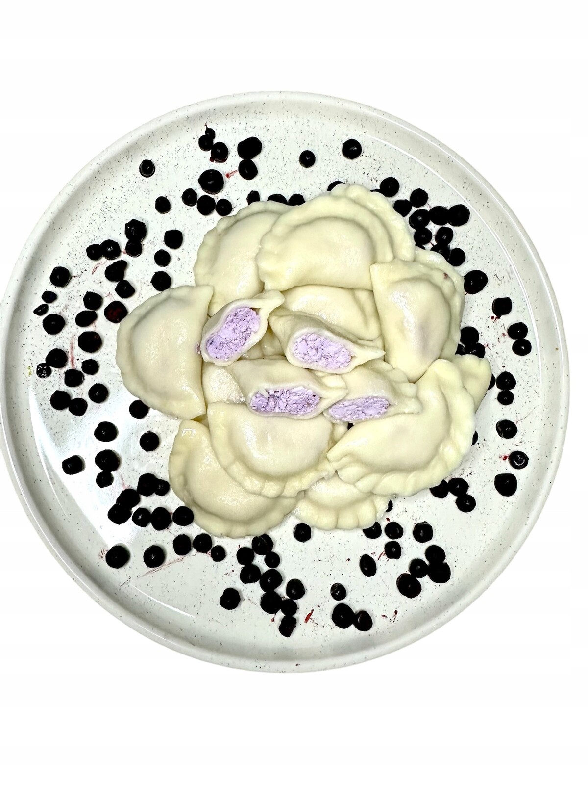 Pirohy se sýrem a borůvkami 500 g Domácí Ručně Lepené Vege eko bio Dezert