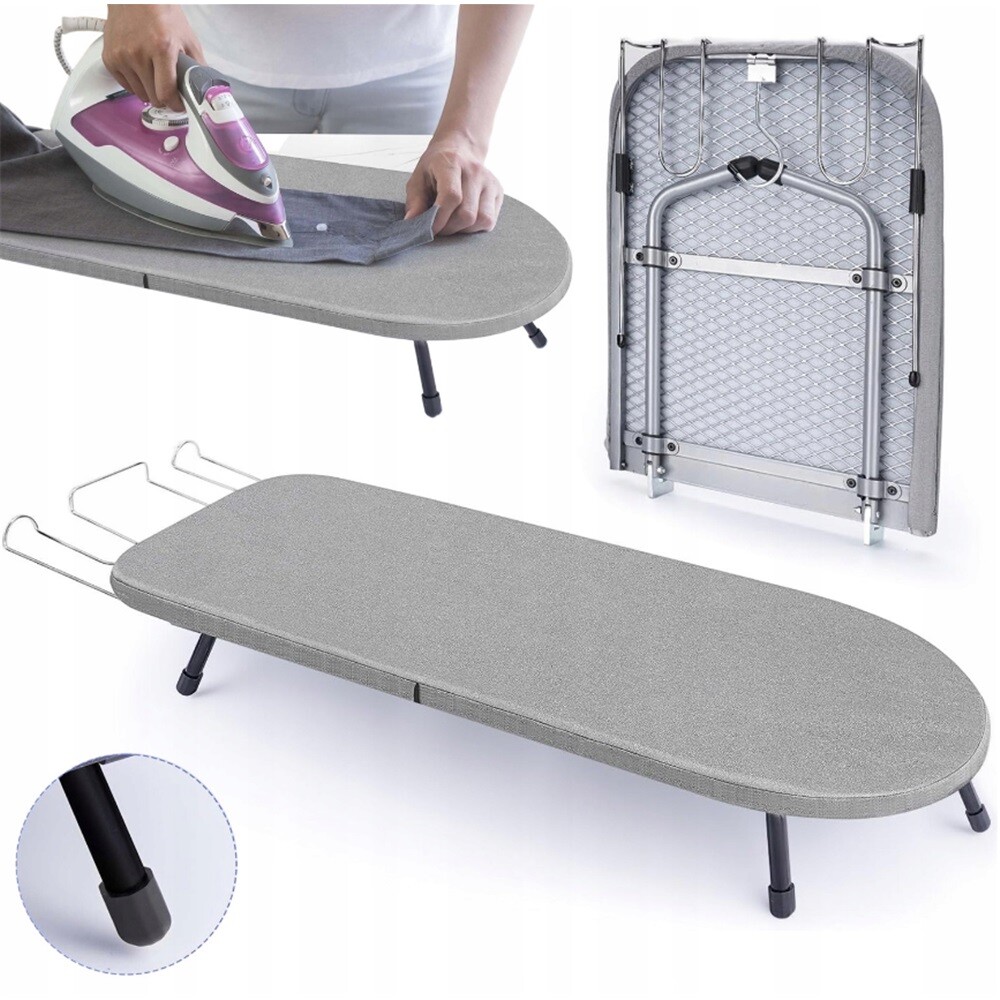 Skládací Žehlicí Prkno Se Síťkou Pro Domy A Hotely, Šedá Barva