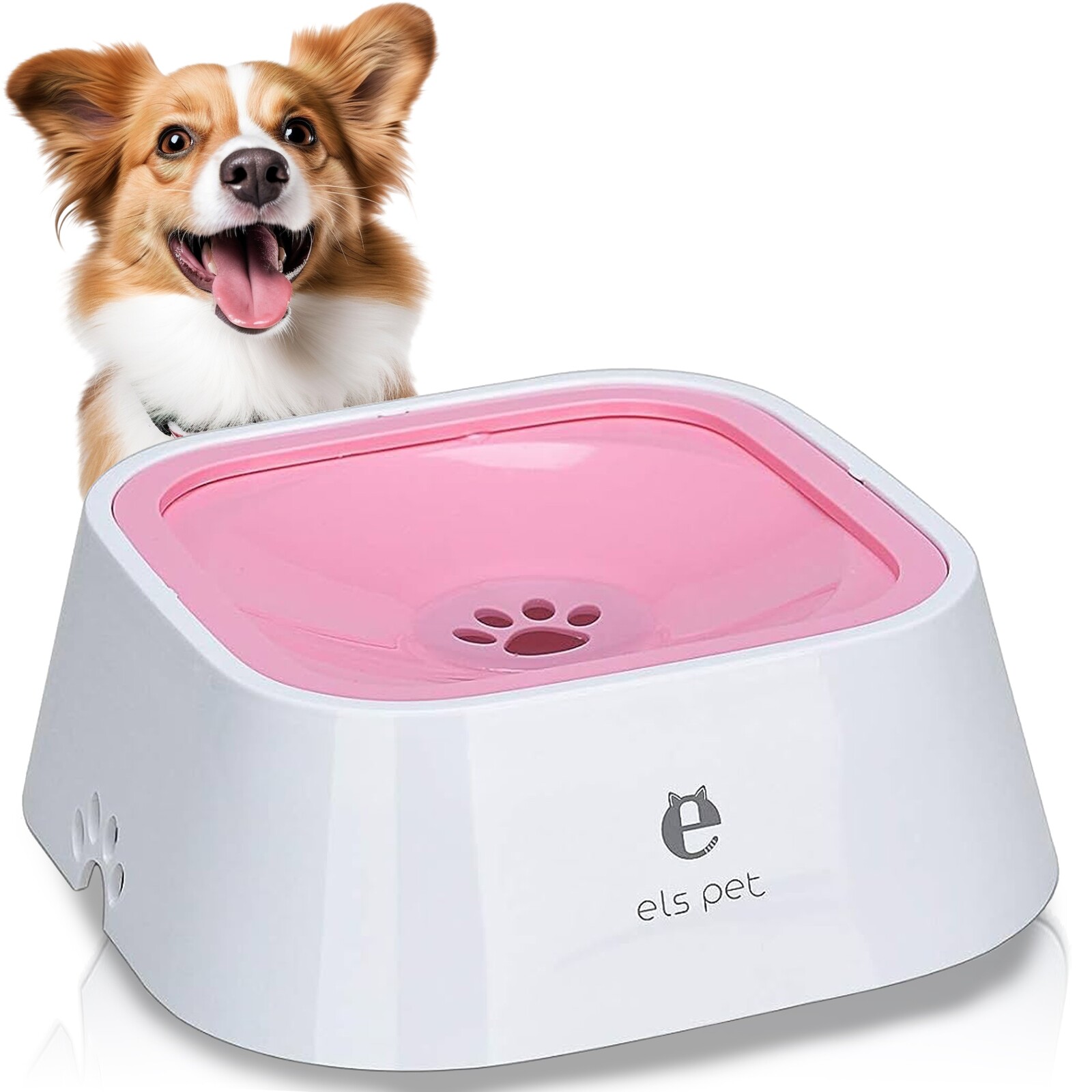 Jedna plastová miska Els Pet bílá 1,5 l