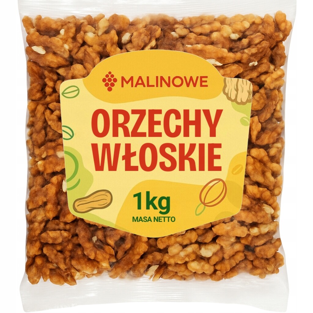 Vlašské ořechy Malinowe celé ořechy 1000 g