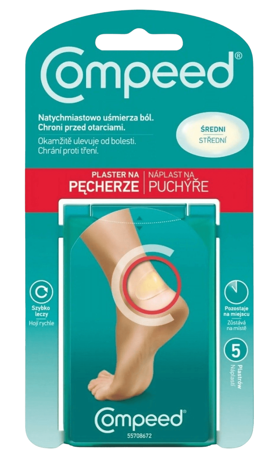 COMPEED Náplast na puchýře střední 10 ks
